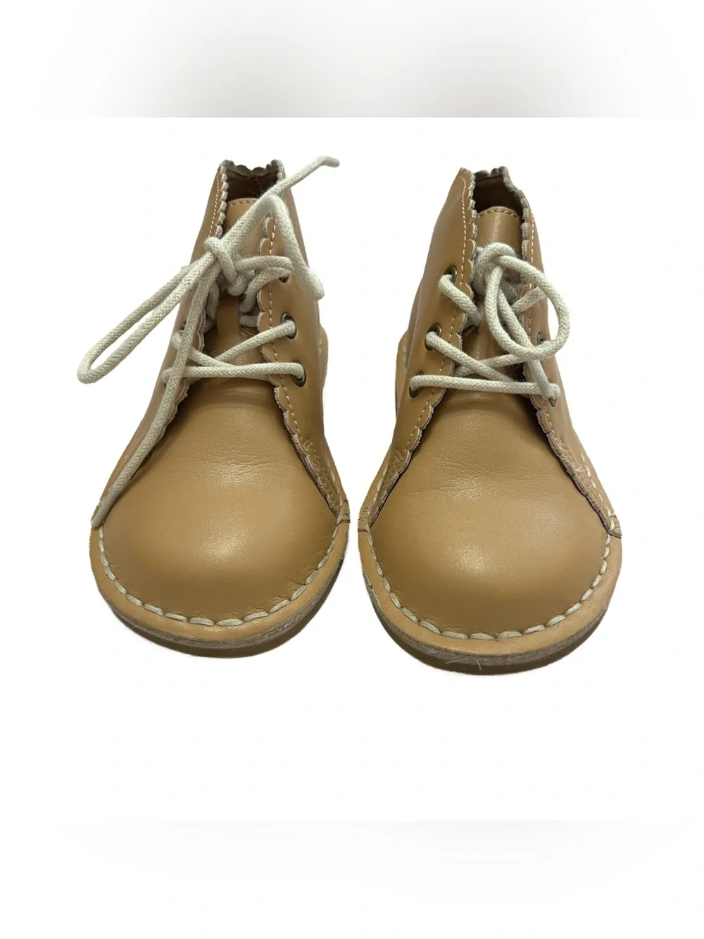 SweetHoney scallop ankle booties